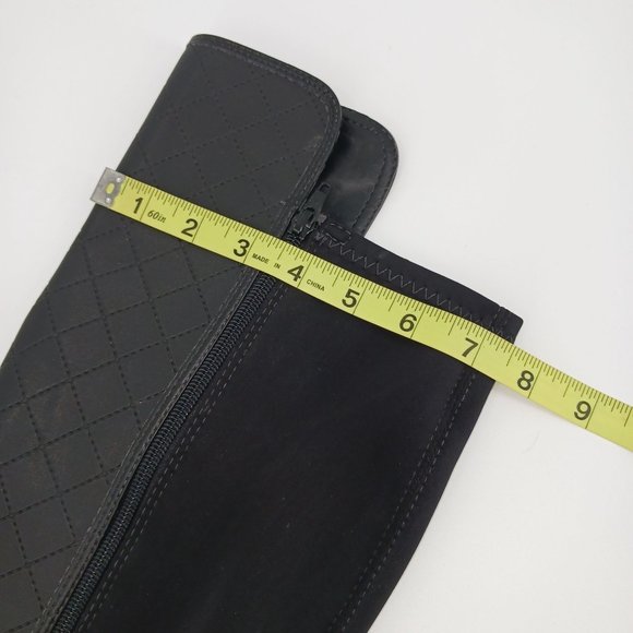 BERNARDO WOMENS  EVE QUILTED BLACK RUBBER RAIN BOOTS SIZE 8 - Picture 7 of 12